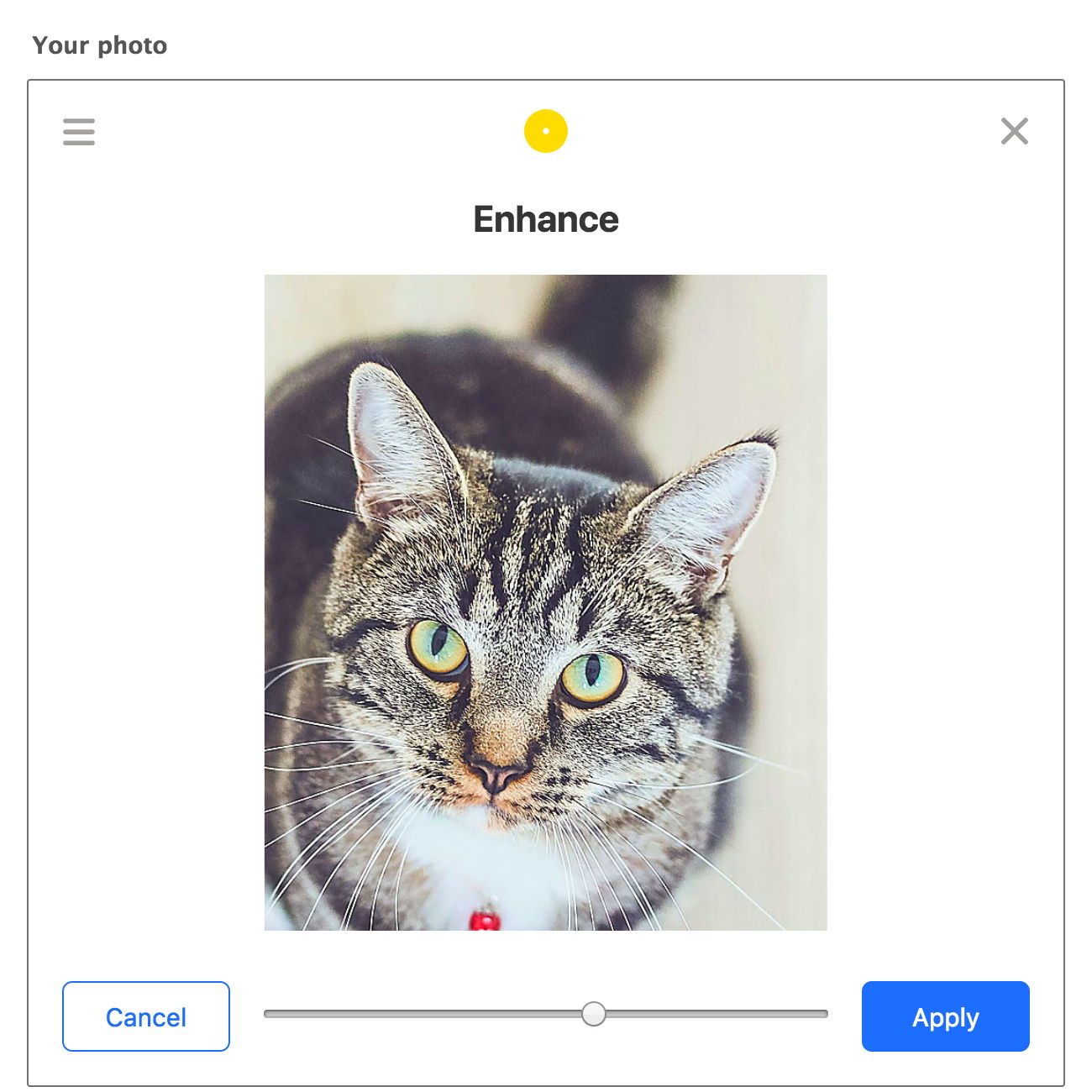 Processed image, enhance